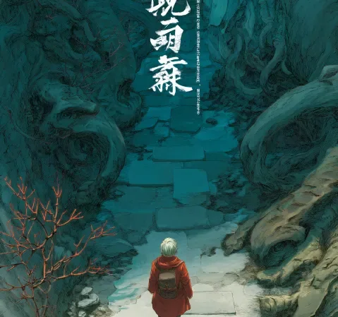 分类摆放的漫画书堆与便签标签