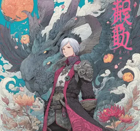 阅读中合上的漫画书与书签